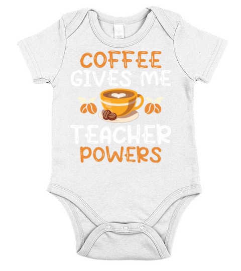 Coffee Gives Powers T Shirt Short Sleeve Baby One-Piece