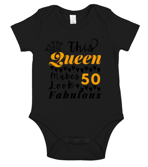 Cute Quote For 50th Birthday Queen Short Sleeve Baby One-Piece