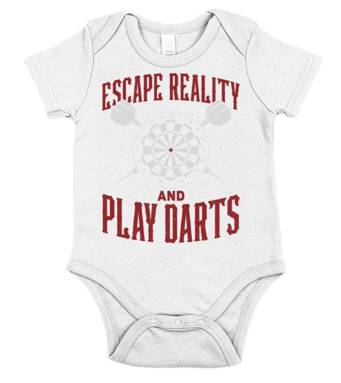 Darts Board Vintage Escape Reality Short Sleeve Baby One-Piece