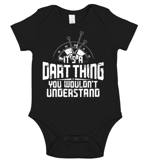 Darts Board Vintage ItS A Dart Short Sleeve Baby One-Piece