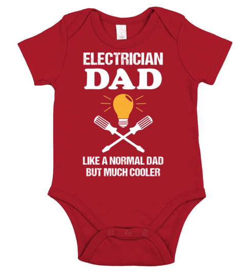 Electrician Dad Quote Electronics Technician Gift Short Sleeve Baby One-Piece