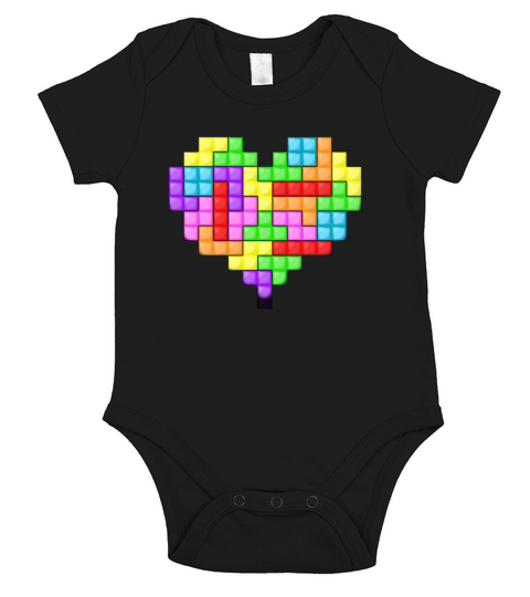 For The Love Of Tetris T-Shirt Short Sleeve Baby One-Piece
