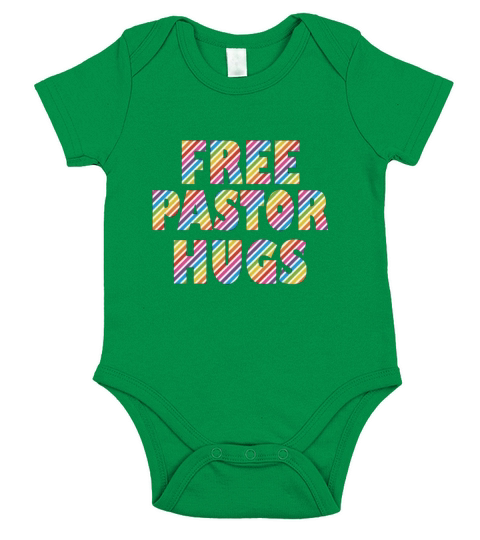 Free Pastor Hugs Gay Suppor shirt Short Sleeve Baby One-Piece