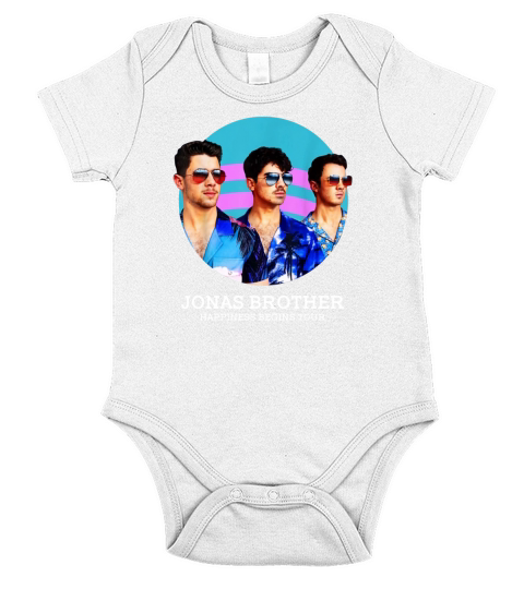 Jonas Brothers Happiness Begins Tour shirt Short Sleeve Baby One-Piece