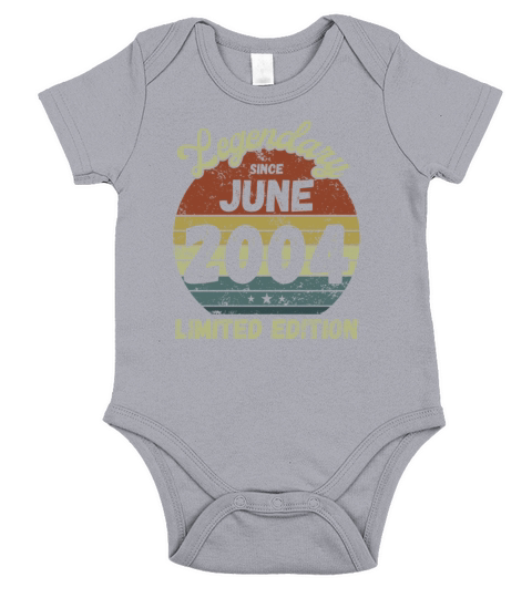 Legendary since June 2004 - 18th Birthday Short Sleeve Baby One-Piece