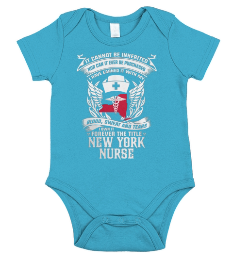 NEW YORK NURSE TSHIRT LTD Short Sleeve Baby One-Piece