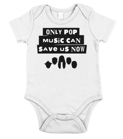 Only Pop Music Can Save Us Now T-Shirt Short Sleeve Baby One-Piece