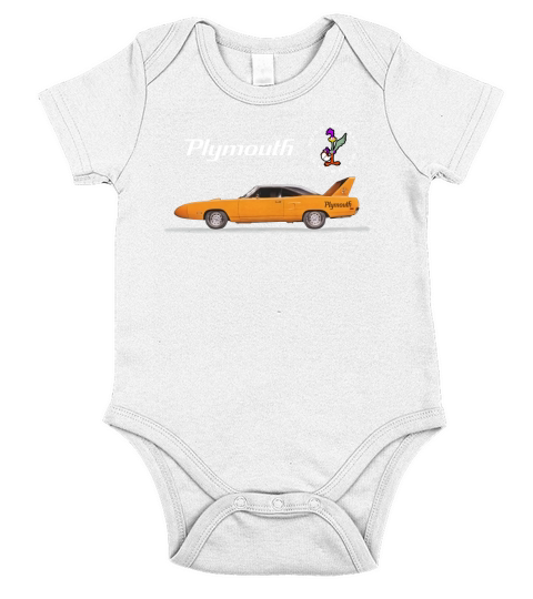 PLYMOUTH SUPERBIRD ROADRUNNER Short Sleeve Baby One-Piece