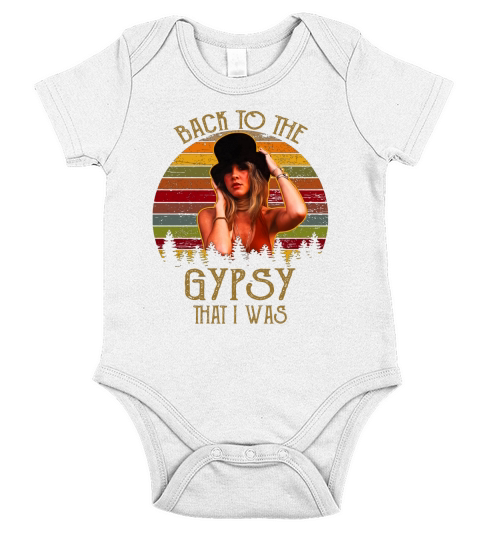 Vintage Stevie Nicks Back To The Gypsy That I Was shirt Short Sleeve Baby One-Piece