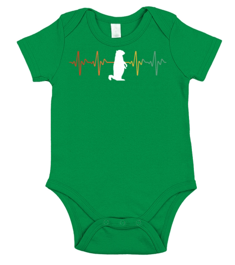 Vintage Woodchuck Heartbeat Short Sleeve Baby One-Piece