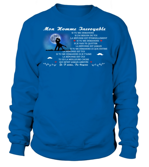 Mon homme incroyable Sweatshirt Unisex