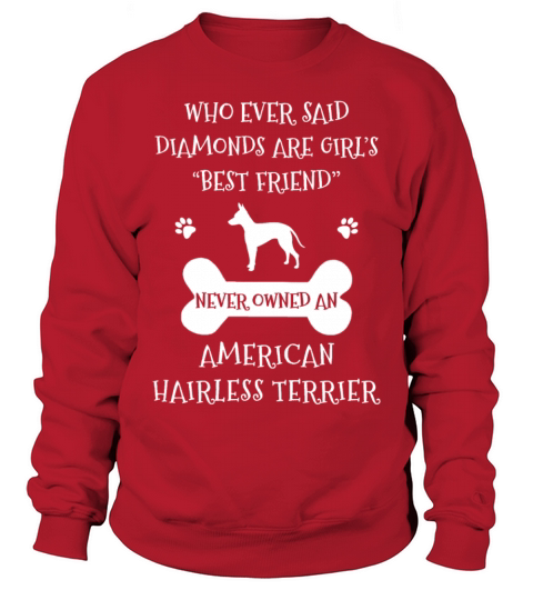 My Best Friend Is American Hairless Terrier Cool Sweatshirt Unisex