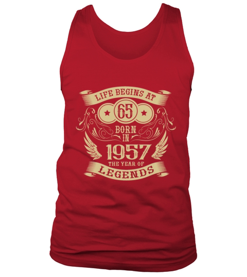 65th Birthday Gifts Vintage 1957 Vintage Tank Top Unisex