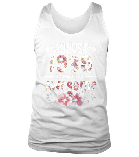August 1939 Awesome 80Th Birthday Flower Girl t-shirt Tank Top Unisex