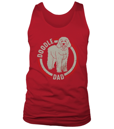 Mens Doodle Dad - Mens Goldendoodle Vintage T-Shirt Black Men B0743BL45J 1 Tank Top Unisex