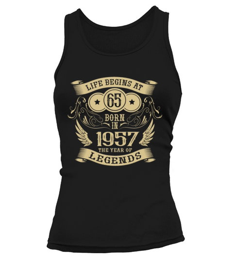 65th Birthday Gifts Vintage 1957 Vintage Tank top Woman