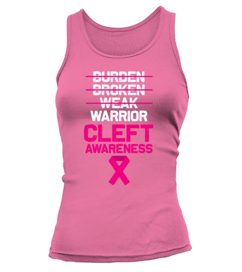 Cleft Palate Lip Fun Coping Strong Awareness print Tank top Woman
