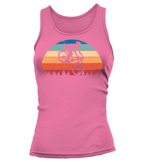Retro Mountain biking Sunset Vintage mtb Sunrise Tank top Woman