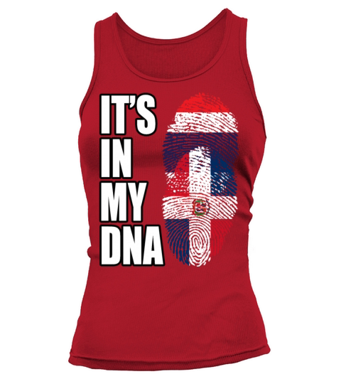 Thai And Dominican Vintage Heritage DNA Flag Tank top Woman