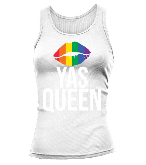 Yas Queen Drag Queen Lesbian LGBTQ Queer Gay Tank top Woman