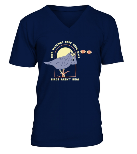 Bird Watching Goes Both Ways Funny Bird Lover TShirt V-Neck T-shirt
