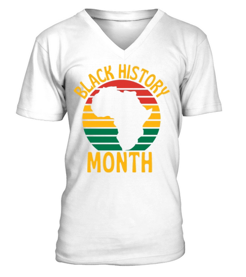 Black History Month V-Neck T-shirt