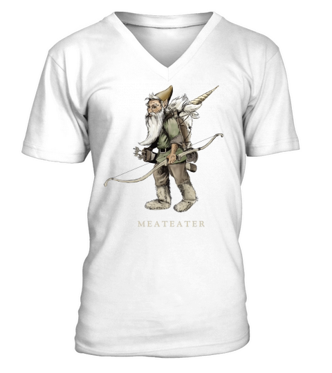 Gnome Packing Out a Unicorn 2.0 Meateater For T-Shirt - Unisex Long Sleeve V-Neck T-shirt