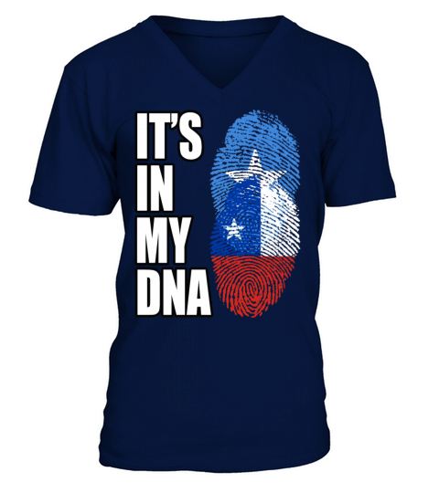 Somali And Chilean Vintage Heritage DNA Flag V-Neck T-shirt