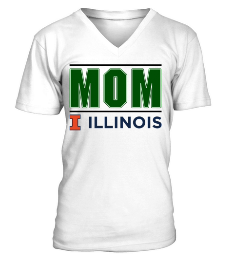 University Of Illinois At Urbana Champaign Proud Mom Parents Day 2020 - Ladies Flowy Tank V-Neck T-shirt