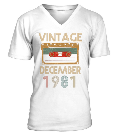 Vintage December 1981 V-Neck T-shirt
