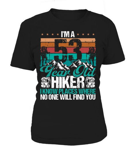 53 Birthday Hikers Vintage Mountains 53 Years Old Women's T-Shirt