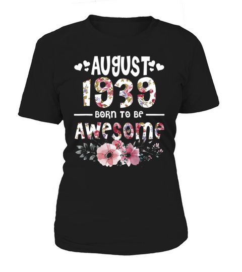 August 1939 Awesome 80Th Birthday Flower Girl t-shirt Women's T-Shirt