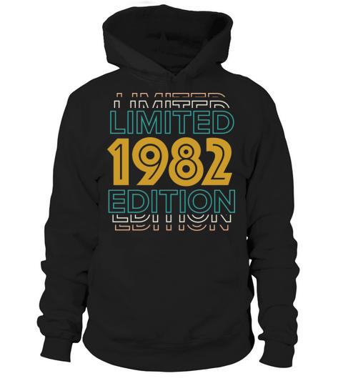 Retro Vintage 1982 Limited Edition 40th Birthday Hoodie Unisex