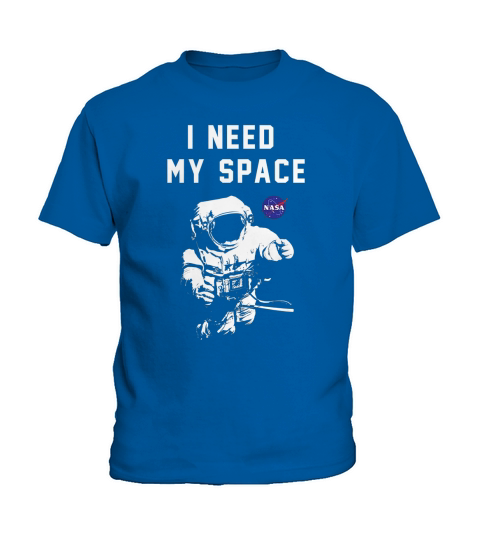 NASA I Need My Space Faded Astronaut TShirt Kids T-Shirt