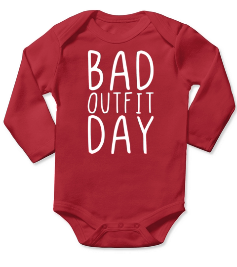 Bad outfit day Long Sleeve Baby One-Piece