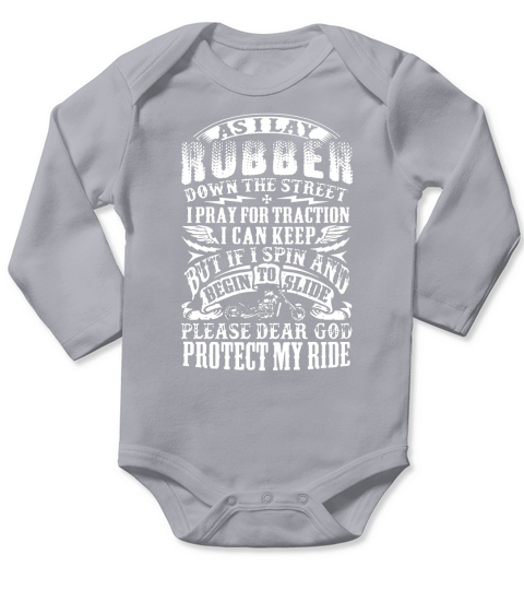 Biker Prayer Shirt Long Sleeve Baby One-Piece