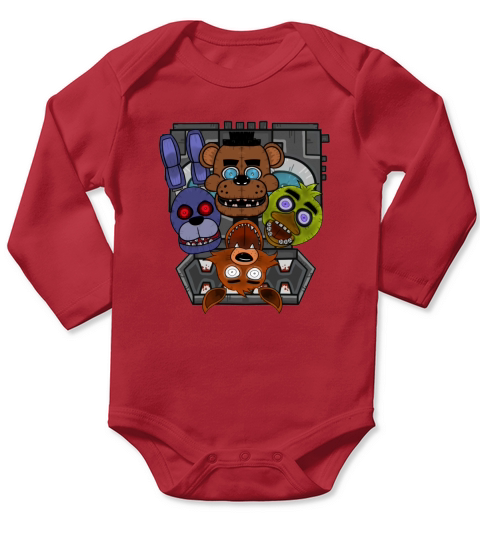 Five Nights at Freddys Long Sleeve Baby One-Piece