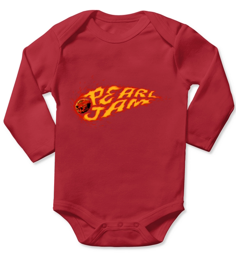 Pearl Jam Fire Ball - Unisex Long Sleeve Long Sleeve Baby One-Piece