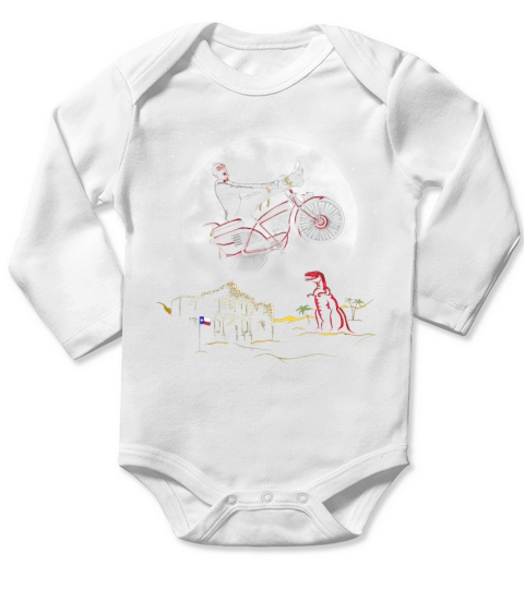 Pee Wee Herman Long Sleeve Baby One-Piece
