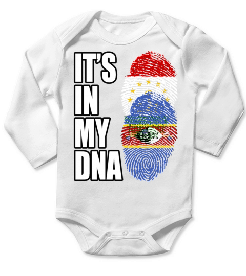 Tajikistani And Swazi Vintage Heritage DNA Flag Long Sleeve Baby One-Piece