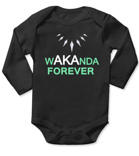 Wakanda Long Sleeve Baby One-Piece