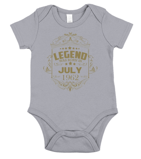 A legend was born in July 1962 Short Sleeve Baby One-Piece