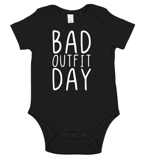 Bad outfit day Short Sleeve Baby One-Piece