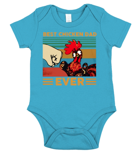 Best Chicken Dad ever vintage t-shirt Short Sleeve Baby One-Piece