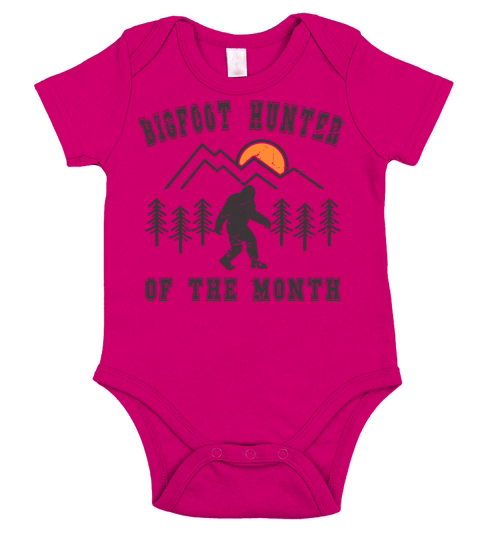 Bigfoot Hunter Of The Month Short Sleeve Baby One-Piece