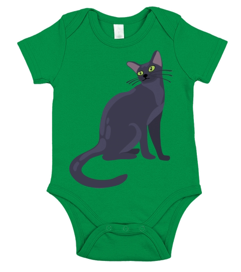 Cat(28) Short Sleeve Baby One-Piece