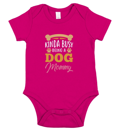 Dog Mom Quote Gift Mommy Dog Owner Present - Ladies Flowy Tank Short Sleeve Baby One-Piece