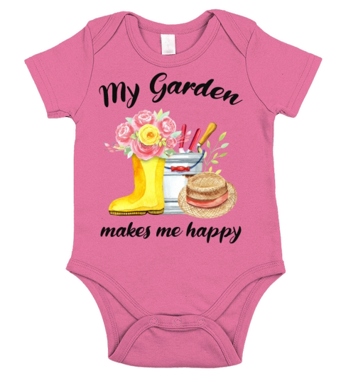 Garden Quote Hobby Gardener Gift Idea Short Sleeve Baby One-Piece