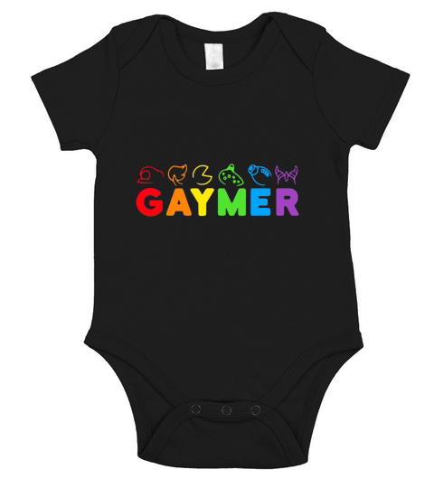 Gaymer Pride Lgbt Gamer shirt Short Sleeve Baby One-Piece