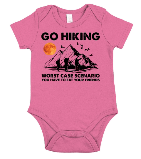 Go Hiking Worst Case Scenario Eat Your Friend Short Sleeve Baby One-Piece